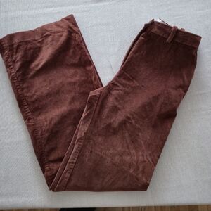 Wilfred Brown Cognac Corfuory Velvet Wide Leg Pants